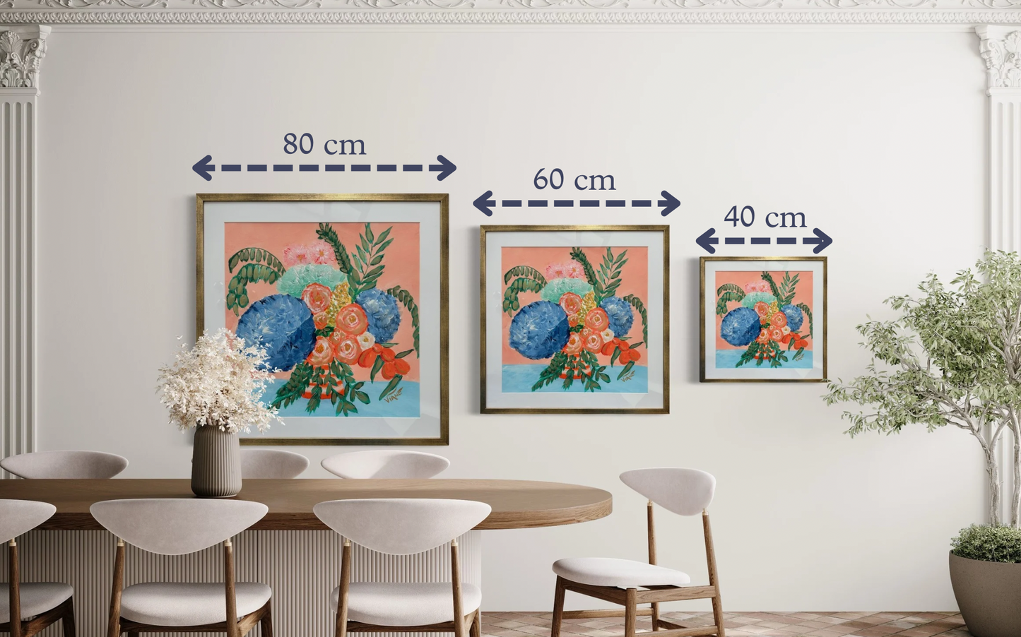 "Bleu éternel" - Tirage d'art numéroté, doré à la main